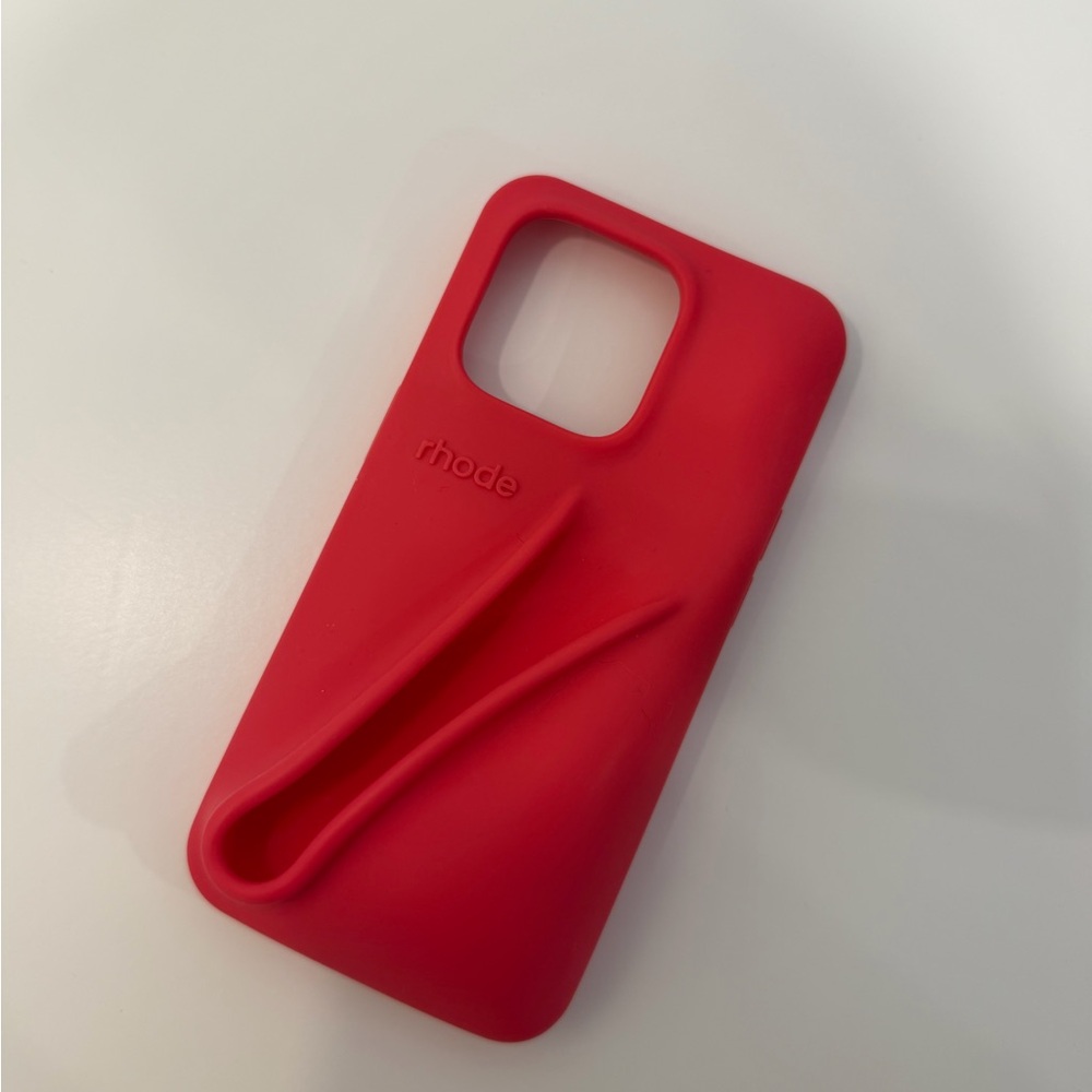 rhode iPhone 14 Pro Guava Spritz Lip Case